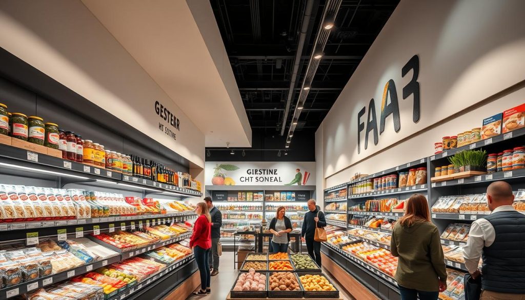 Specialty food store with international cuisine products in Germany, representing top small business ideas in Germany for foreigners Specialty food store with international cuisine products in Germany, representing top small business ideas in Germany for foreigners