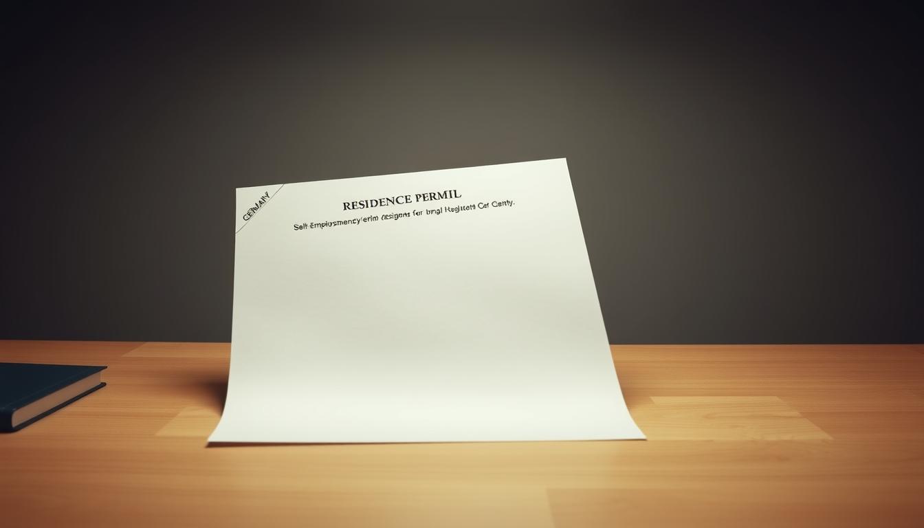 self-employment residence permit